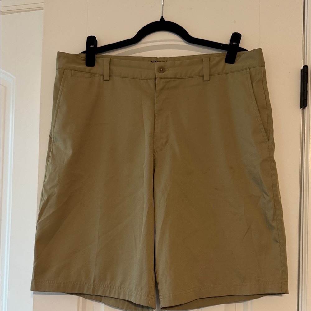 Nike Men's Khaki Flat Front Shorts